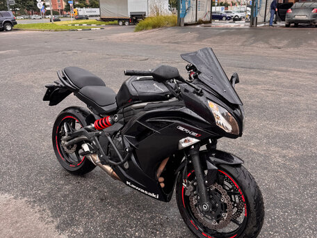 2013 Kawasaki ER-6F (Ninja 650R), чёрный, 490000 рублей, вид 1