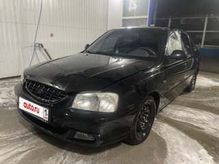2004 Hyundai Accent ТагАЗ II, чёрный, 230000 рублей, вид 2