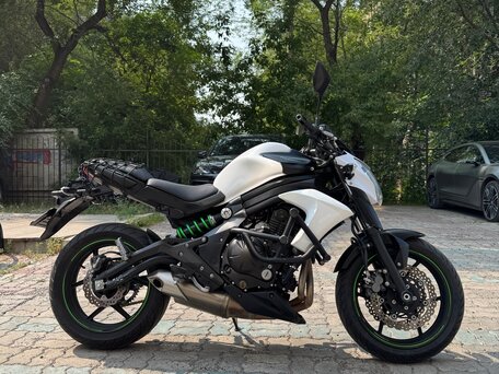 2015 Kawasaki ER-6N, белый, 525000 рублей, вид 3