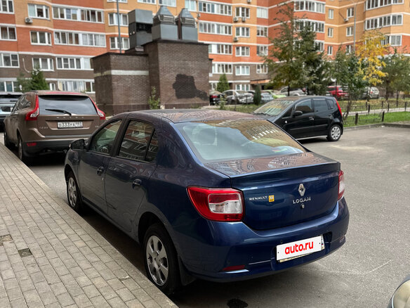 2015 Renault Logan II, синий, 850000 рублей - вид 10