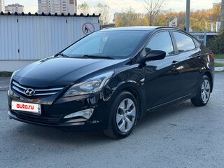 2014 Hyundai Solaris I Рестайлинг, чёрный, 930000 рублей, вид 3