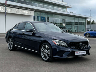 2021 Mercedes-Benz C-Класс 300 IV (W205) Рестайлинг, синий, 3540000 рублей, вид 3