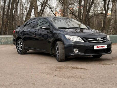 2013 Toyota Corolla X (E140, E150) Рестайлинг, чёрный, 1125000 рублей, вид 1