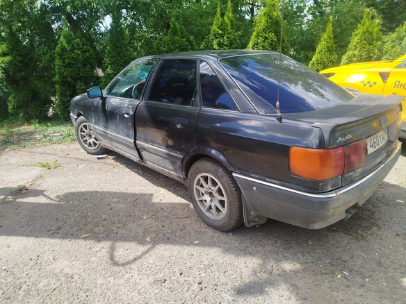 1987 Audi 90 II (B3), чёрный - вид 3
