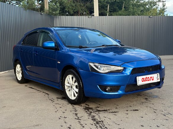 2008 Mitsubishi Lancer X, синий, 800000 рублей - вид 1