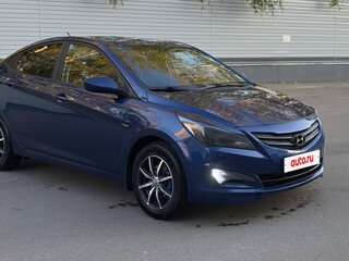 2015 Hyundai Solaris I Рестайлинг, синий, 1070000 рублей, вид 3