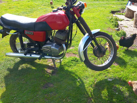 1982 Jawa 350/634, красный, 100000 рублей, вид 4