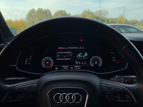 2021 Audi Q7 45 TDI II (4M) Рестайлинг, чёрный, 6950000 рублей, вид 5