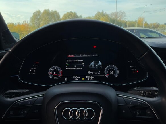2021 Audi Q7 45 TDI II (4M) Рестайлинг, чёрный, 6950000 рублей - вид 17