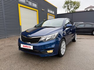 2016 Kia Rio III Рестайлинг, синий, 890000 рублей, вид 4