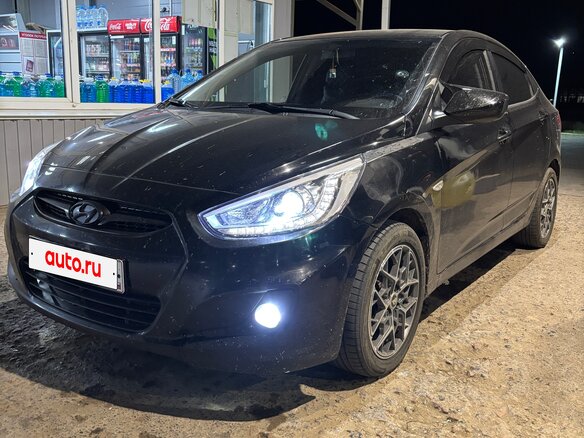 2012 Hyundai Solaris I, чёрный, 750000 рублей