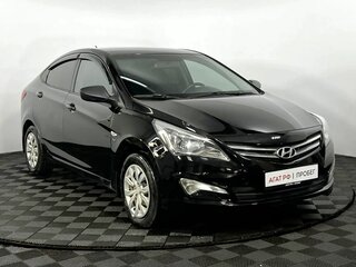 2014 Hyundai Solaris I, чёрный, 830000 рублей, вид 4