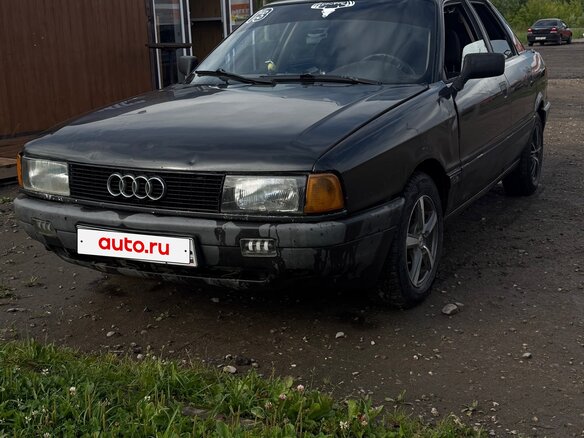 1990 Audi 80 IV (B3), чёрный