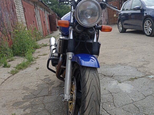 1997 Honda CB 400 Super Four, синий, 280000 рублей - вид 1
