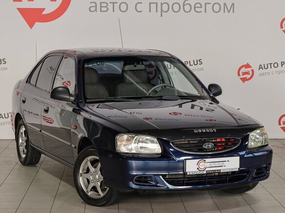 2011 Hyundai Accent ТагАЗ II, синий, 670000 рублей