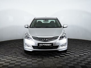 2016 Hyundai Solaris I Рестайлинг, серебристый, 1175000 рублей, вид 3