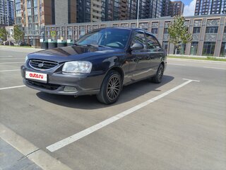 2008 Hyundai Accent ТагАЗ II, чёрный, 375000 рублей, вид 1