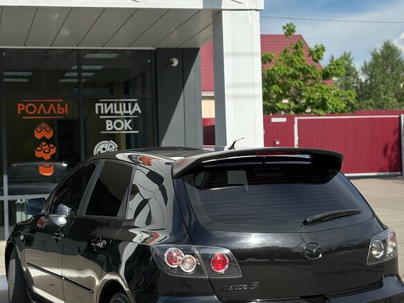 2006 Mazda 3 I (BK) Рестайлинг, чёрный, 465000 рублей - вид 3