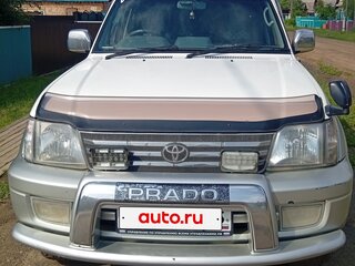 2001 Toyota Land Cruiser Prado 90 Series Рестайлинг, белый, 1500000 рублей, вид 2