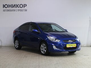 2011 Hyundai Solaris I, синий, 529000 рублей, вид 3