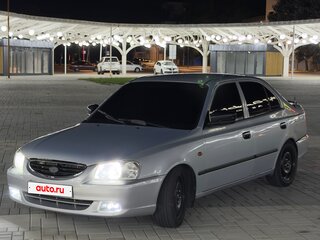 2009 Hyundai Accent ТагАЗ II, серебристый, 420000 рублей, вид 1