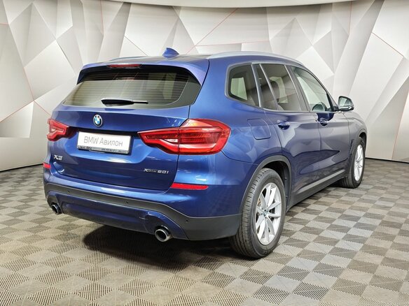 2019 BMW X3 20i xDrive III (G01), синий, 3060000 рублей - вид 1
