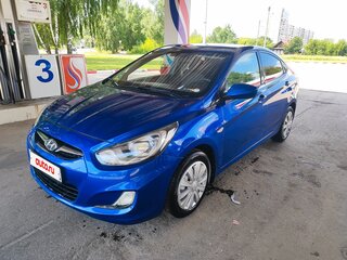 2011 Hyundai Solaris I, синий, 595000 рублей, вид 1