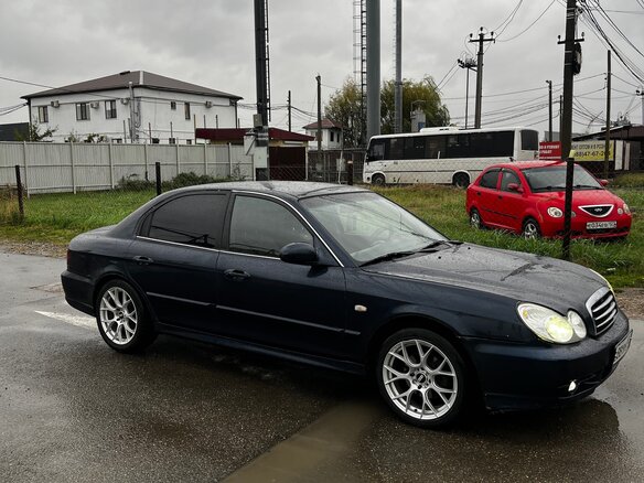 2007 Hyundai Sonata ТагАЗ IV (EF) Рестайлинг, синий - вид 11