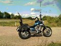 1991 Yamaha XV535 Virago, синий, 300000 рублей