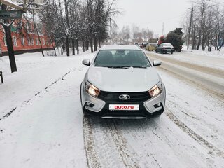 2021 Lada (ВАЗ) Vesta SW I, серый, 1150000 рублей, вид 3