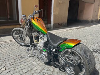 2011 Harley-Davidson Softail Custom, зелёный, 900000 рублей, вид 4