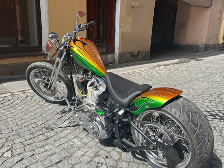 2011 Harley-Davidson Softail Custom, зелёный, 900000 рублей, вид 4