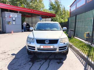 2003 Volkswagen Touareg I, серебристый, 390000 рублей, вид 3