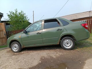 2013 Lada (ВАЗ) Granta I, зелёный, 395000 рублей, вид 5