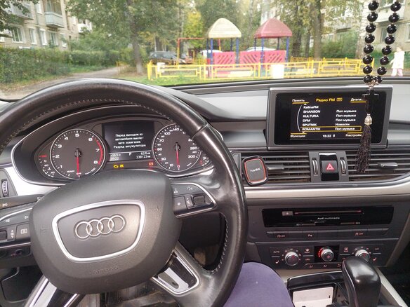 2015 Audi A6 IV (C7) Рестайлинг, синий, 1500000 рублей - вид 5