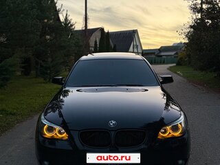 2006 BMW 5 серии 530i V (E60/E61), чёрный, 1100000 рублей, вид 2