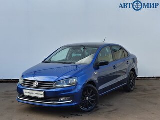 2018 Volkswagen Polo V Рестайлинг, синий, 1150000 рублей, вид 1