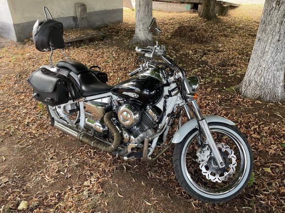 1999 Yamaha XVS400 Drag Star, чёрный, 420000 рублей - вид 1