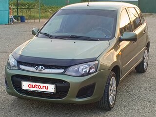 2013 Lada (ВАЗ) Kalina II, зелёный, 365000 рублей, вид 2