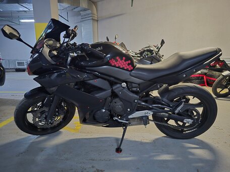 2011 Kawasaki ER-6F (Ninja 650R), чёрный, 435000 рублей, вид 3