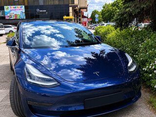 2019 Tesla Model 3 Long Range I, синий, 1700000 рублей, вид 1
