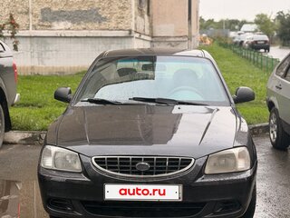 2007 Hyundai Accent ТагАЗ II, чёрный, 220000 рублей, вид 1