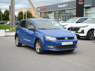 2010 Volkswagen Polo V, синий, 425000 рублей, вид 3