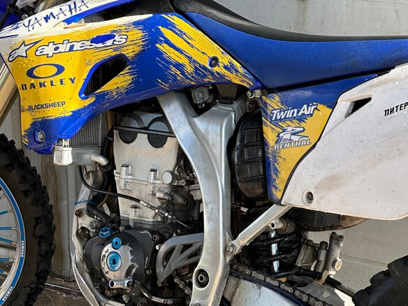 2008 Yamaha YZ450F, синий, 350000 рублей - вид 10