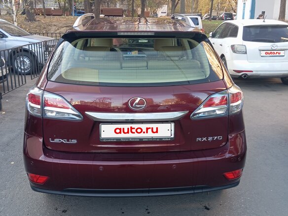 2013 Lexus RX 270 III Рестайлинг, красный, 2450000 рублей - вид 5