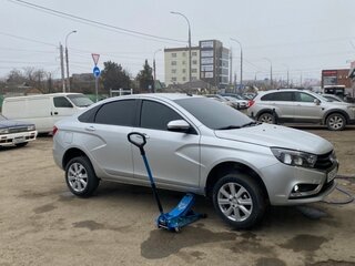 2018 Lada (ВАЗ) Vesta I, серебристый, 870000 рублей, вид 4