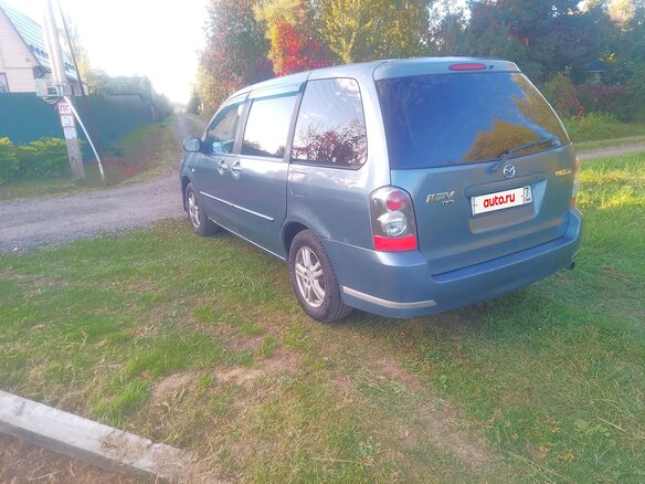 2004 Mazda MPV II (LW) Рестайлинг, синий - вид 2