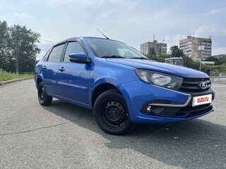 2021 Lada (ВАЗ) Granta I Рестайлинг, синий, 645000 рублей, вид 4