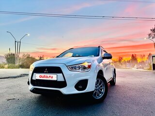 2014 Mitsubishi ASX I Рестайлинг, белый, 1125000 рублей, вид 1