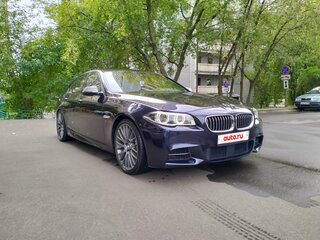 2014 BMW 5 серии M550d xDrive VI (F10/F11/F07) Рестайлинг, синий, 4950000 рублей, вид 3